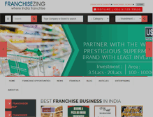 Tablet Screenshot of franchisezing.com